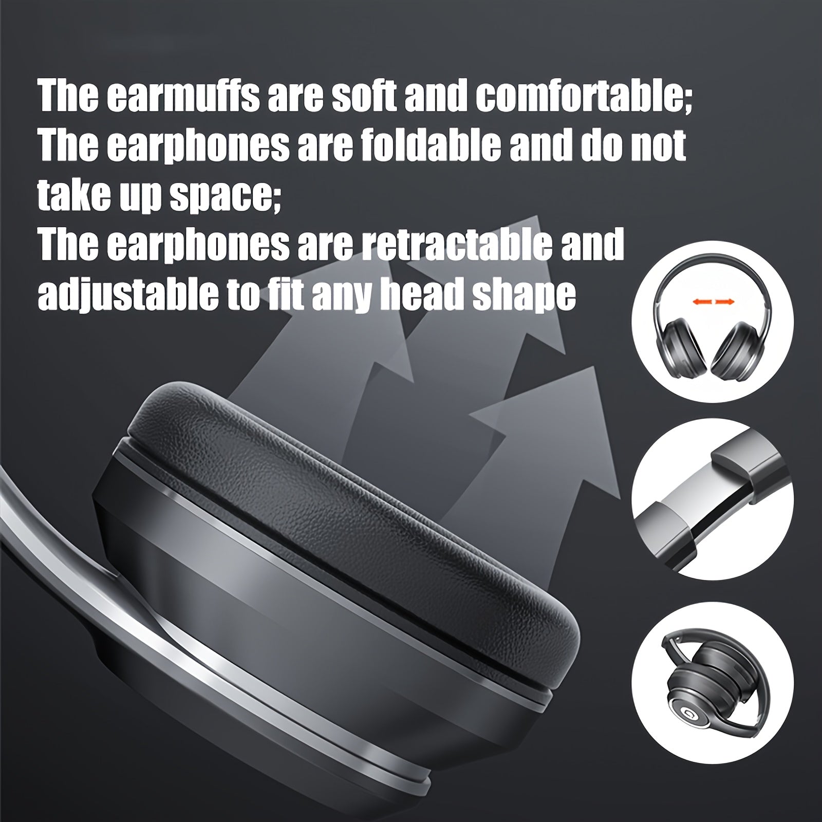 Wireless Over-Ear Headphones with Mic-1