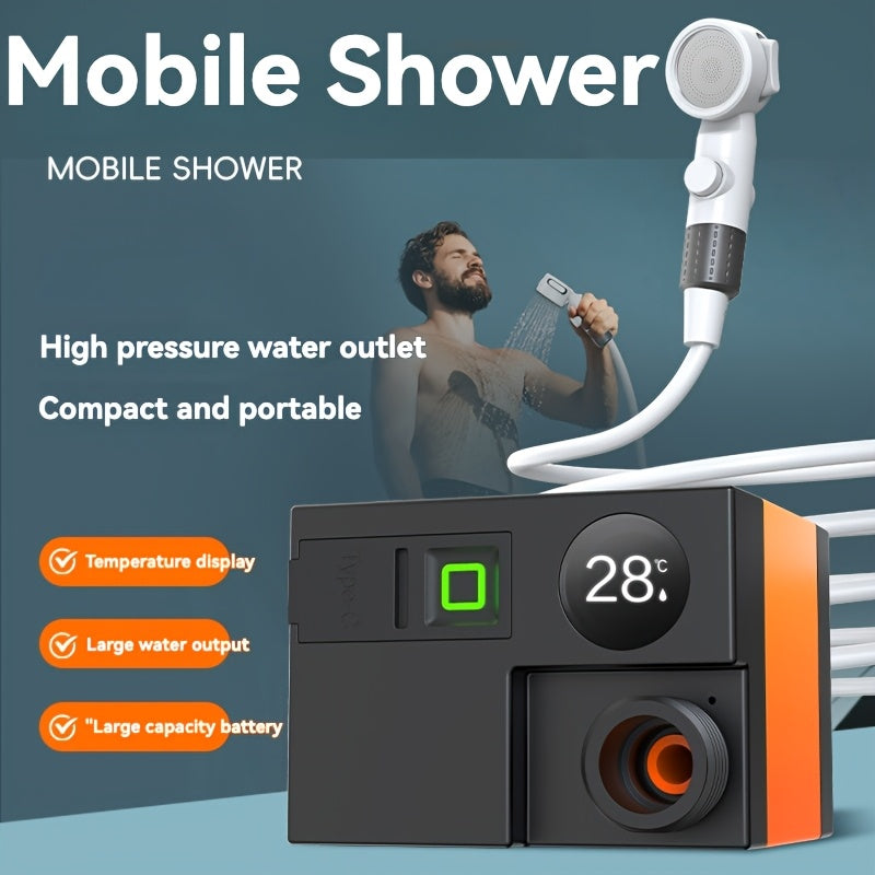 Portable Electric Shower with USB Rechargeable