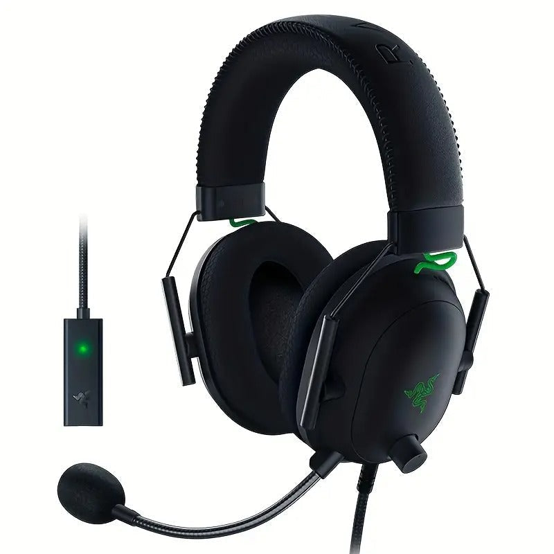 V2 Wired Gaming Headset with USB Sound Card-0