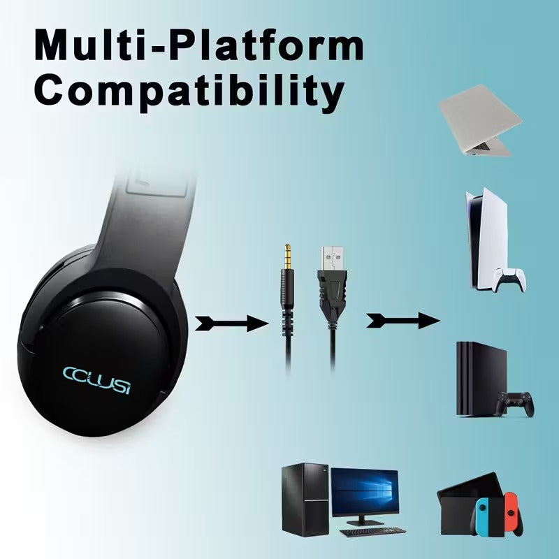 Wired Gaming Headset with Hidden Microphone RGB-2