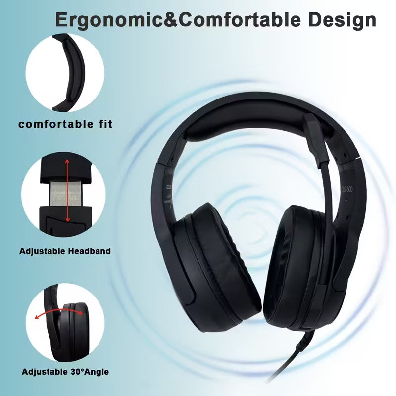Wired Gaming Headset with Hidden Microphone RGB-3
