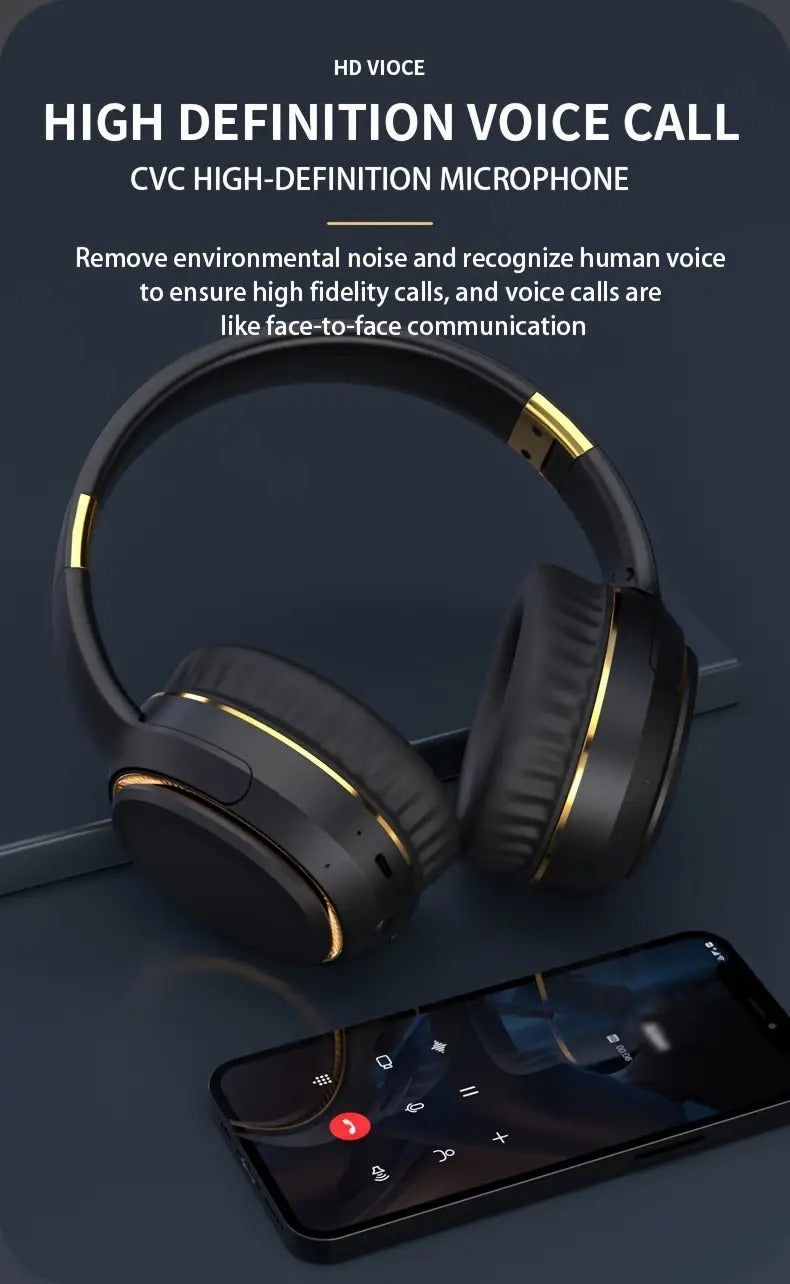 Wireless Headset with RGB Lights and Foldable Design-2