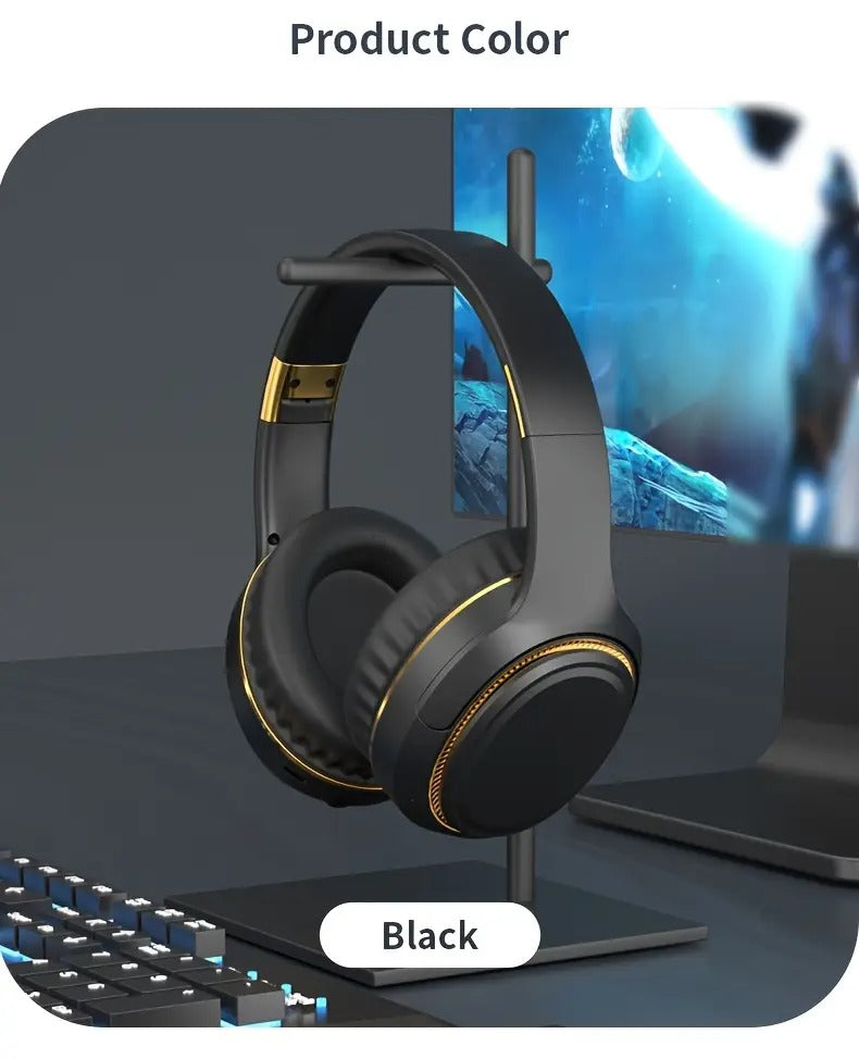 Wireless Headset with RGB Lights and Foldable Design-4