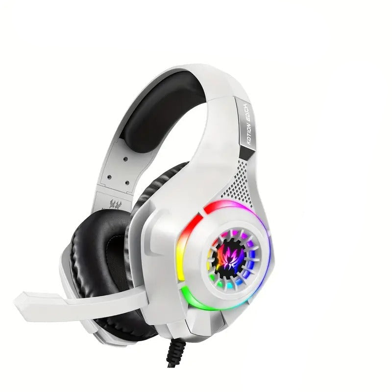 Gaming Headset with Mic & LED Lights-0