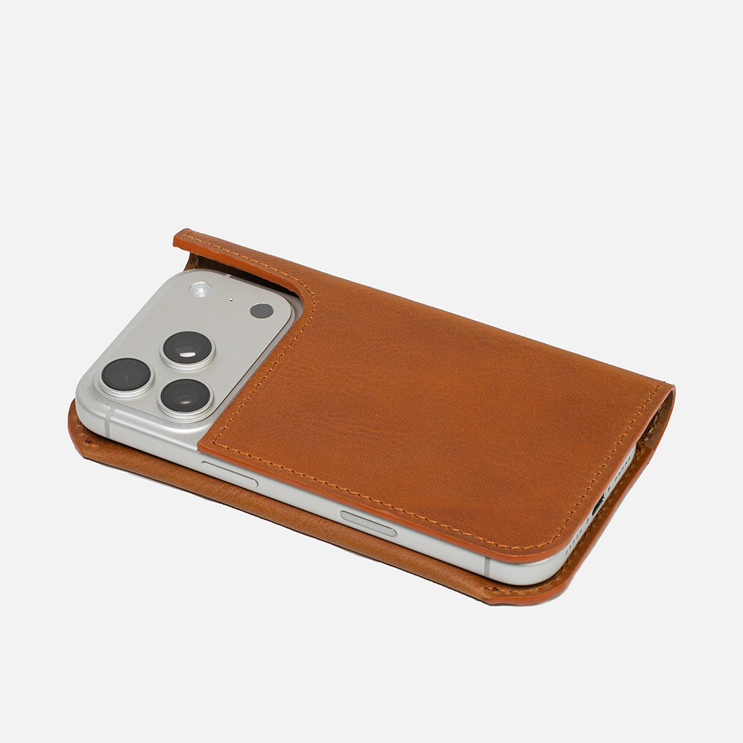 Leather Folio Case Wallet for iPhone 17 Series with MagSafe - The Minimalist 1.0