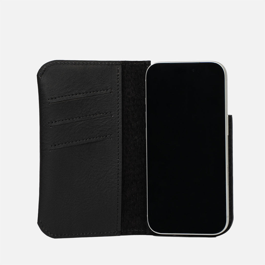 Leather Folio Case Wallet for iPhone 17 Series with MagSafe - The Minimalist 1.0