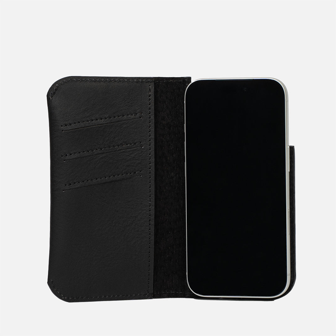 Leather Folio Case Wallet for iPhone 17 Series with MagSafe - The Minimalist 1.0